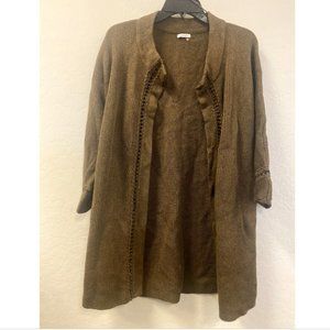 Phase 3 Women's Brown Long Sleeve Sweater Size Medium